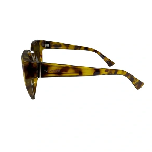 Von Zipper Overture Sunglasses Square Tortoise Brown Frame Lenses Italy